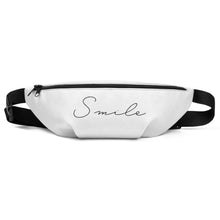 Load image into Gallery viewer, Smile - White Fanny Pack