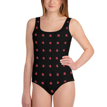 Load image into Gallery viewer, Black & Red - Youth Swimsuit