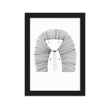 Load image into Gallery viewer, Porcupine - Framed matte paper poster
