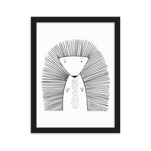 Load image into Gallery viewer, Porcupine - Framed matte paper poster