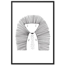 Load image into Gallery viewer, Porcupine - Framed matte paper poster