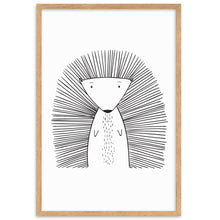 Load image into Gallery viewer, Porcupine - Framed matte paper poster
