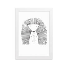 Load image into Gallery viewer, Porcupine - Framed matte paper poster
