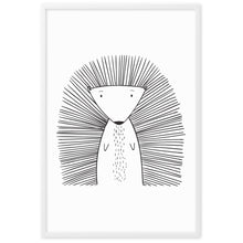 Load image into Gallery viewer, Porcupine - Framed matte paper poster