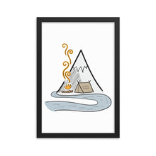 Load image into Gallery viewer, Camping by The River - Framed poster