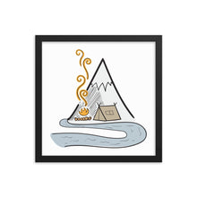 Load image into Gallery viewer, Camping by The River - Framed poster