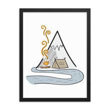 Load image into Gallery viewer, Camping by The River - Framed poster