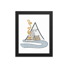 Load image into Gallery viewer, Camping by The River - Framed poster