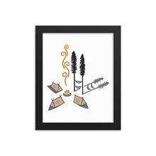 Load image into Gallery viewer, Camping by the Fire - Framed poster
