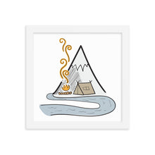 Load image into Gallery viewer, Camping by The River - Framed poster
