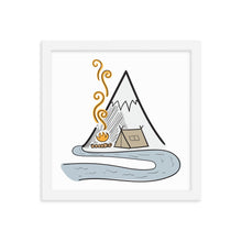Load image into Gallery viewer, Camping by The River - Framed poster