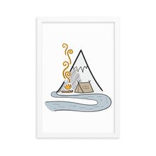 Load image into Gallery viewer, Camping by The River - Framed poster