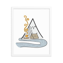 Load image into Gallery viewer, Camping by The River - Framed poster