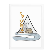 Load image into Gallery viewer, Camping by The River - Framed poster