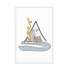 Load image into Gallery viewer, Camping by The River - Framed poster