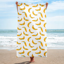 Load image into Gallery viewer, White Bananas - Beach Towel