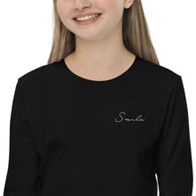 Load image into Gallery viewer, Smile - Youth long sleeve tee
