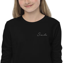 Load image into Gallery viewer, Smile - Youth long sleeve tee