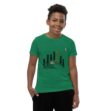 Load image into Gallery viewer, Camping at night - Youth Short Sleeve T-Shirt