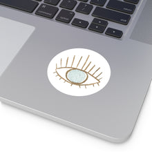 Load image into Gallery viewer, Evil Eye - Round Vinyl Stickers
