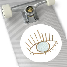 Load image into Gallery viewer, Evil Eye - Round Vinyl Stickers
