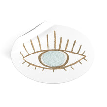 Load image into Gallery viewer, Evil Eye - Round Vinyl Stickers
