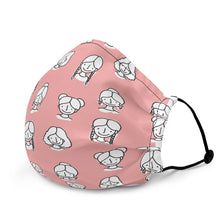 Load image into Gallery viewer, Cute Bun &amp; Braids - Premium face mask
