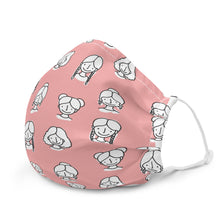 Load image into Gallery viewer, Cute Bun &amp; Braids - Premium face mask
