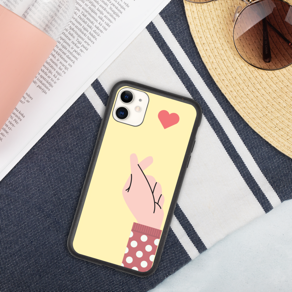 Saranghae Hand Biodegradable phone case