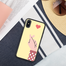 Load image into Gallery viewer, Saranghae Hand Biodegradable phone case

