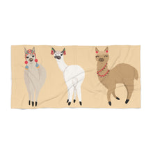 Load image into Gallery viewer, Cheeky Llamas - Beach Towel
