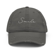Load image into Gallery viewer, Smile - Distressed Dad Hat
