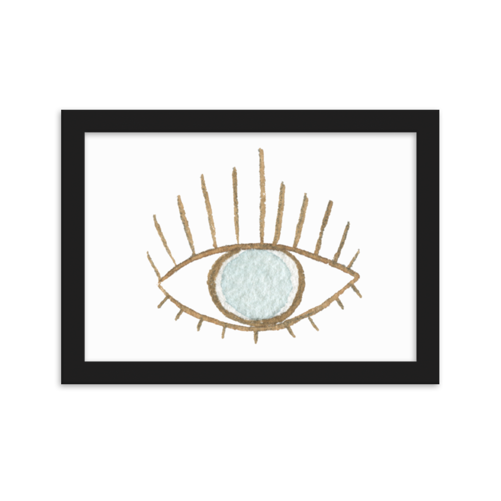 Evil Eye Framed matte paper poster