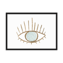 Load image into Gallery viewer, Evil Eye Framed matte paper poster
