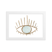 Load image into Gallery viewer, Evil Eye Framed matte paper poster
