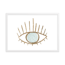 Load image into Gallery viewer, Evil Eye Framed matte paper poster
