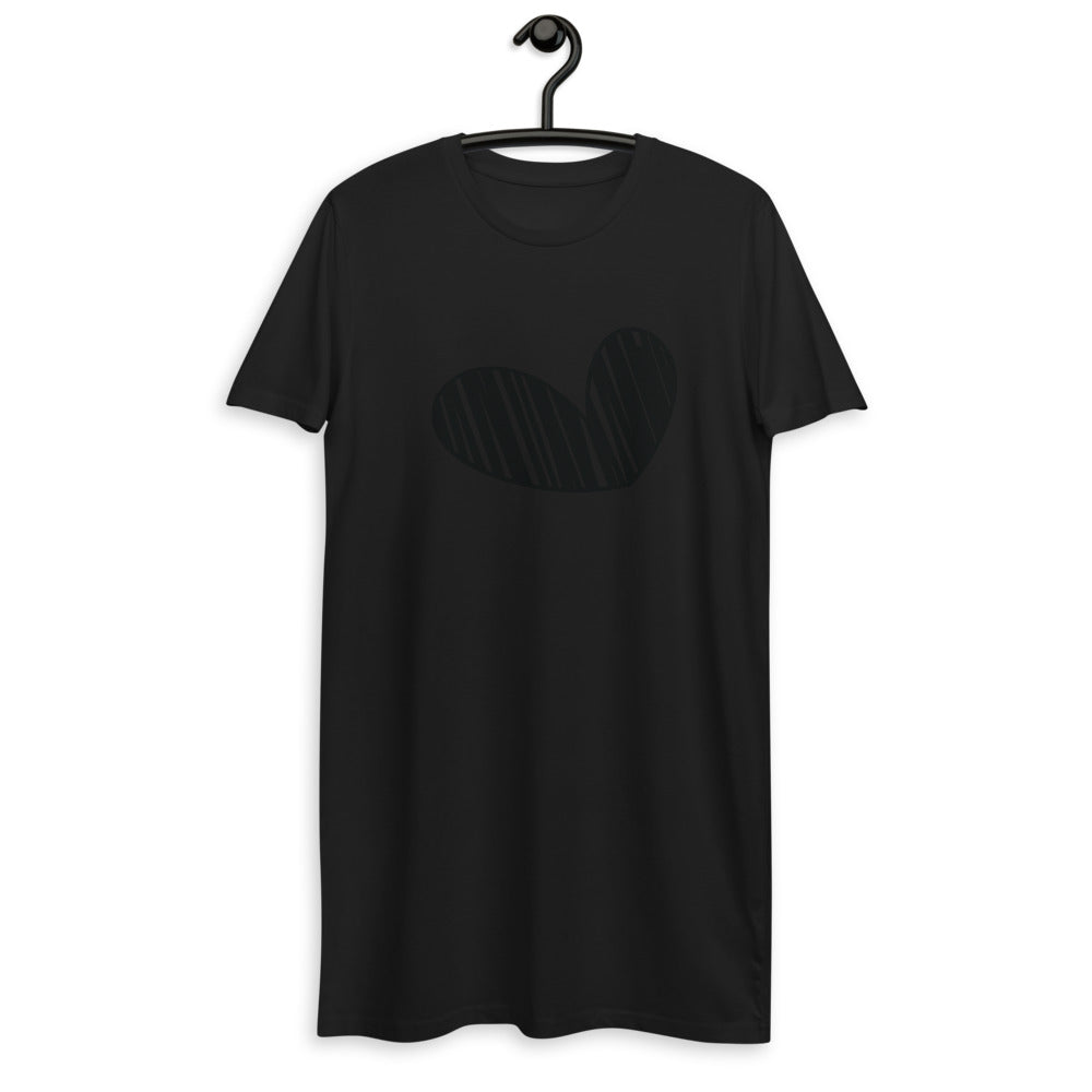 Heart - Organic cotton t-shirt dress