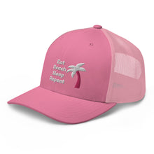 Load image into Gallery viewer, Eat Beach Sleep Repeat - Trucker Cap
