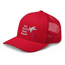 Load image into Gallery viewer, Eat Beach Sleep Repeat - Trucker Cap
