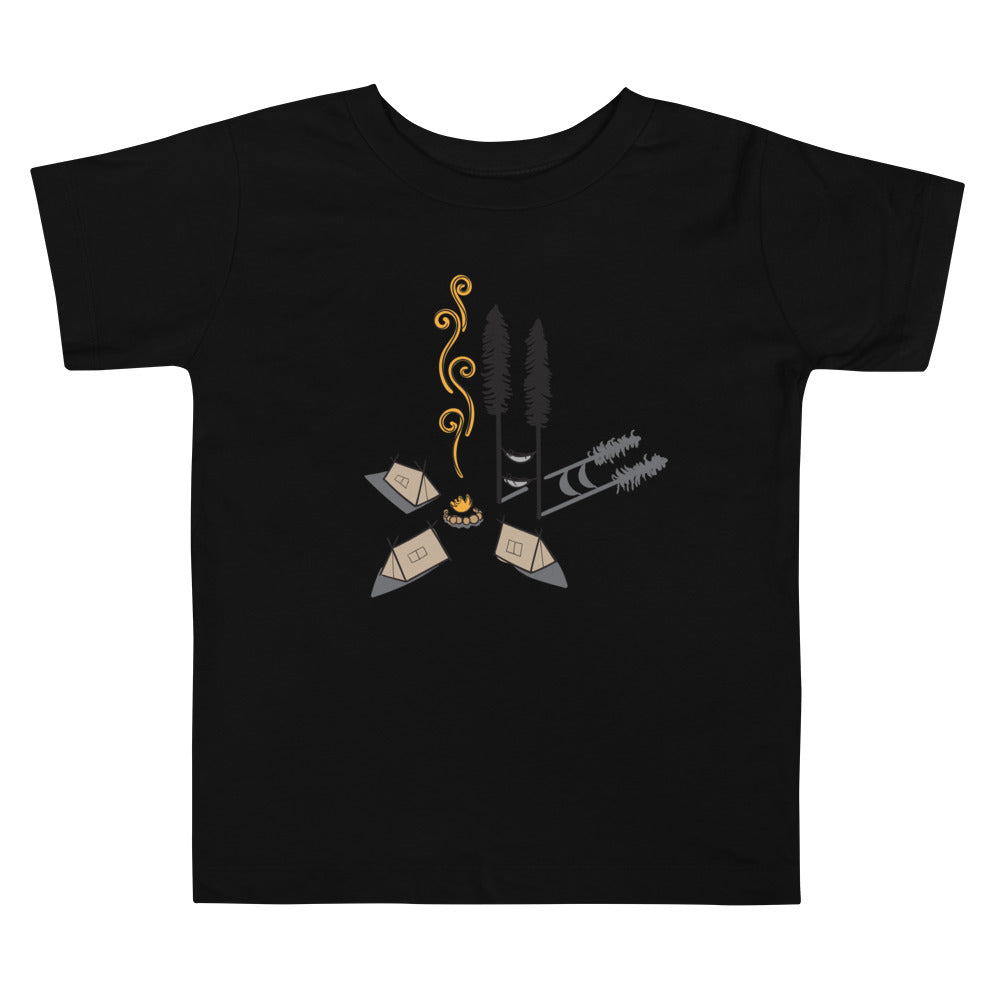 Camping by the fire - Toddler Short Sleeve Tee