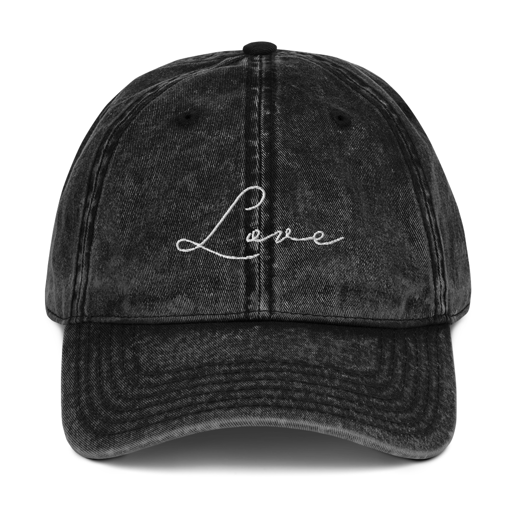 Love - Vintage Cotton Twill Cap