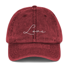 Load image into Gallery viewer, Love - Vintage Cotton Twill Cap
