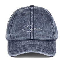 Load image into Gallery viewer, Love - Vintage Cotton Twill Cap
