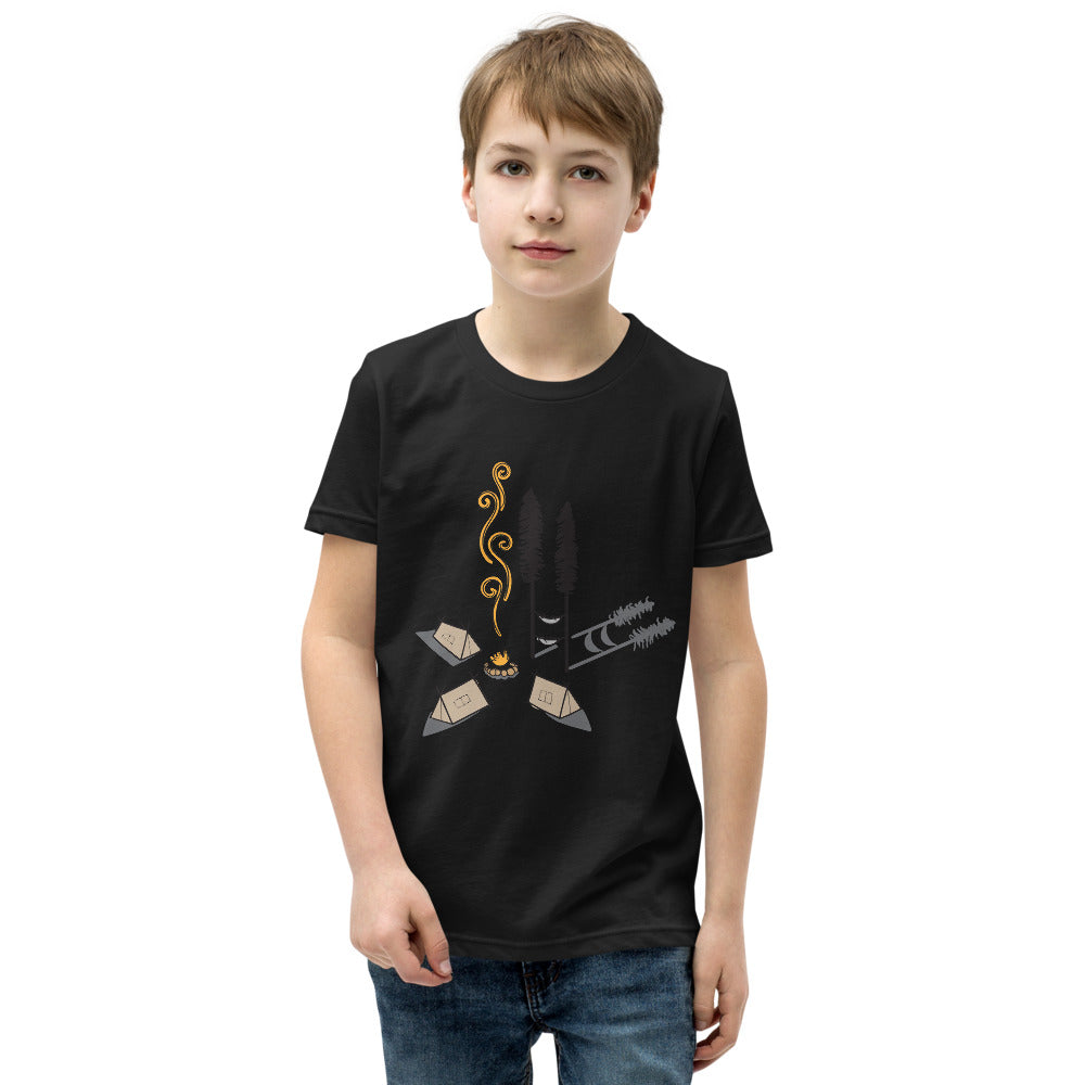 Camping by the fire - Youth Short Sleeve T-Shirt